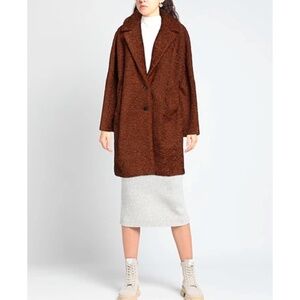 VTG_Les Copains_Black fuzzy/Teddy jacket_42/II_Made in Italy